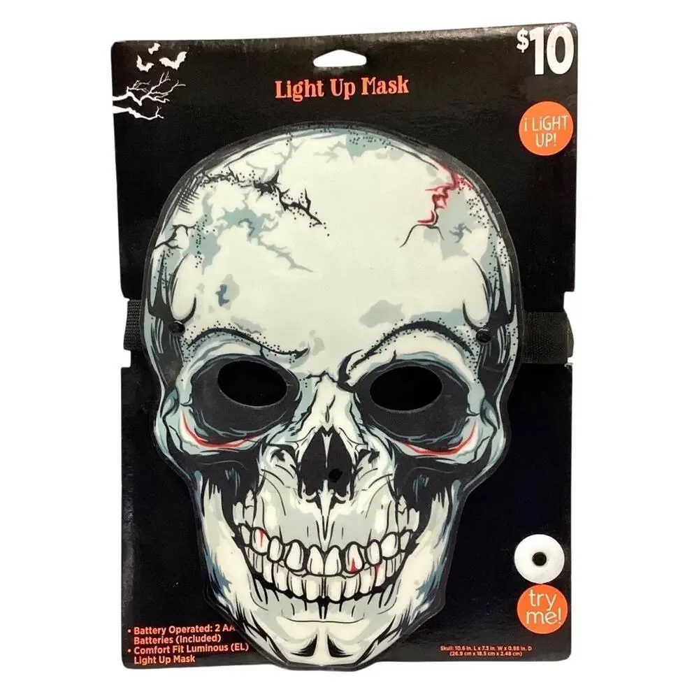 Halloween Skull Light Up Mask